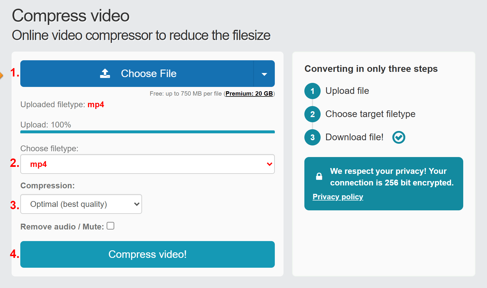 Compress video online for free - file-converter-online.com