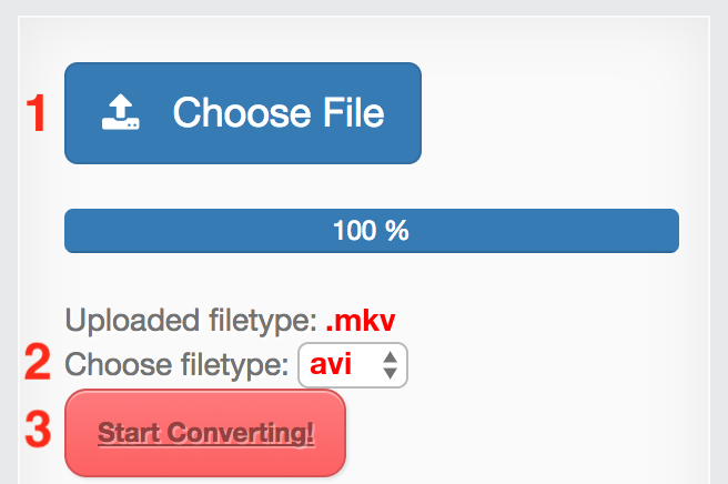 convert mkv to avi online