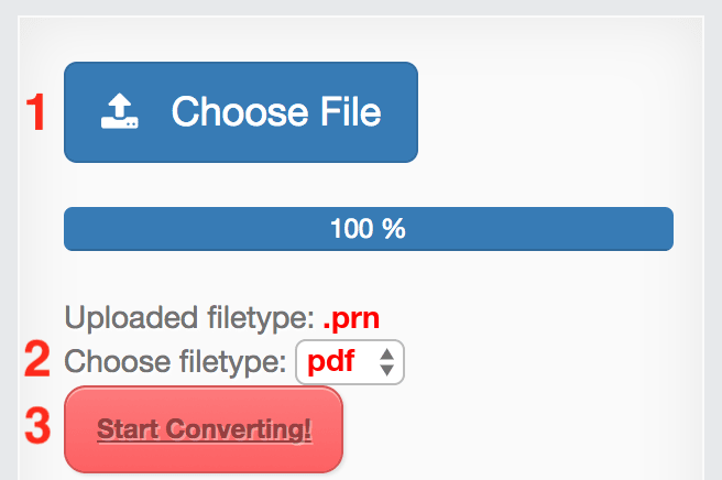 Convert PRN to PDF online without installation - file converter online